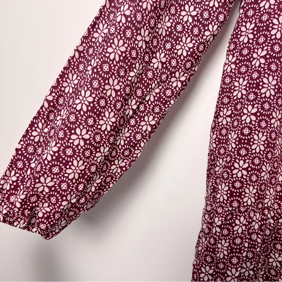 Velvet by Graham & Spencer Ditsy Floral Long Sleeve Midi Dress Transitional Fall - Picture 7 of 14